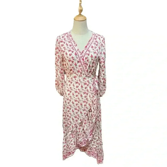 If By Sea Los Angeles dress wrap floral Size M - Picture 2 of 11